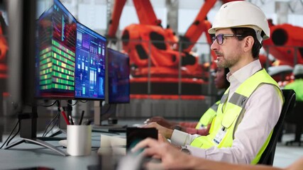 Poster - Team In Automotive Car Factory Using Scada