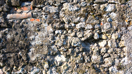 Wall Mural - old grey vintage grunge concrete cement bricks wall background gray wallpaper surface backdrop