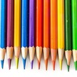 © AI Artworks - Colorful Row of Sharpened Pencils - A Rainbow of Creativity and Inspiration