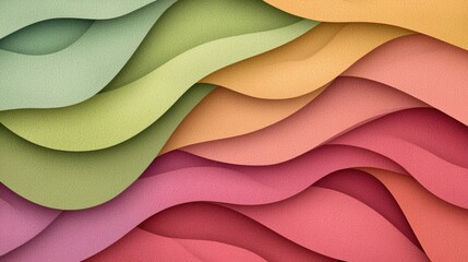 Aufkleber - Flowing waves of colorful abstract design digital creation modern art indoor close-up visual aesthetics