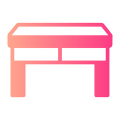 Wall Mural - School Desk gradient icon