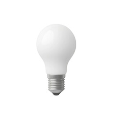 Poster - white light bulb with standard screw base, ideal for home lighting. This energy efficient bulb provides bright illumination for various settings, enhancing visibility and ambiance