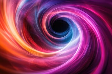Poster - Abstract swirling vortex of vibrant colors, creating a mesmerizing and dynamic visual experience.