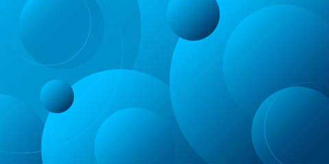 Wall Mural - blue abstract background with liquid circle effect. modern background design. vector illustration