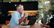 © peopleimages.com - Thinking, elderly man and laptop at house for financial planning, investment ideas and problem solving. Senior person, thoughts and online with retirement application, budget solution and reflection