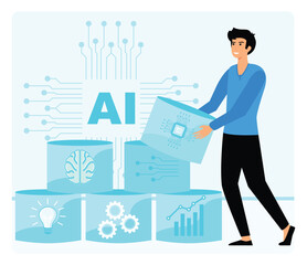 Poster - artificial intelligence and future economy.