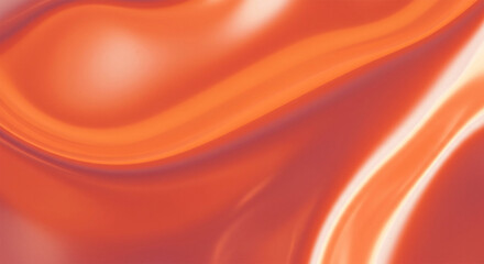 Poster - Abstract plastic orange trendy holographic background