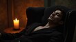 © Cloudy - Vampire Noble in Candlelit Chamber