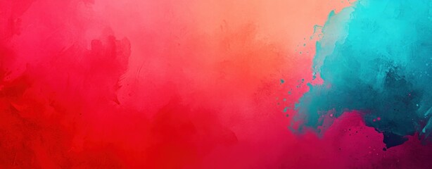 Fototapete - Vibrant Abstract Background with Gradient Colors of Red and Blue