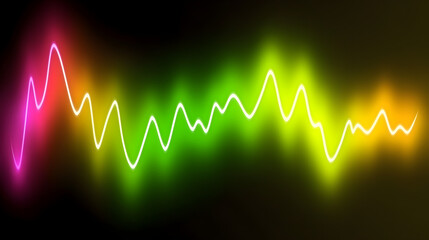 Poster - Dynamic soundwave visualization digital space graphic design abstract digital art sound concept for seo impact