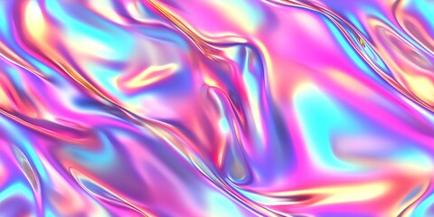Poster - holographic fabric texture