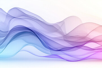 Poster - Transparent arcs tinted in neutral grey transitioning into subdued lavender, set against a softly