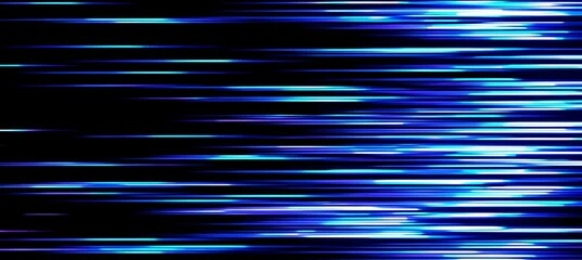 Poster - Dynamic neon light streaks emanate in fastpaced horizontal motion