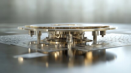 Poster - microchip, operating at near-absolute zero, eliminating energy loss and revolutionizing computational power.