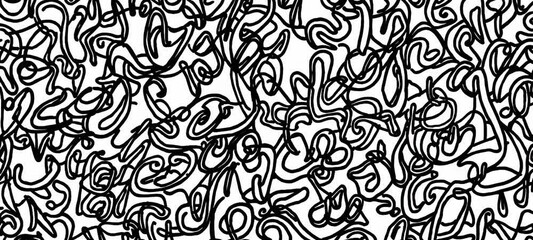 Poster - Dynamic abstract line art animation: fluid and intricate patterns in motion