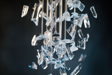 Poster - A detailed view of a light fixture hanging from a ceiling, suitable for use in architectural or interior design contexts