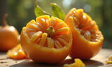 Juicy Sun-Kissed Tropical Fruit Segments - Vibrant colors