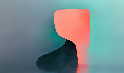 Poster - Exploring the Depths of Emotion: An Abstract Representation of States of Mind Through Minimalist Forms and Vibrant Colors