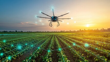 Poster - ai systems predict crop yields and adjust farming methods to optimize growth, with no human input.