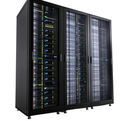 Poster - black computer room database chassis