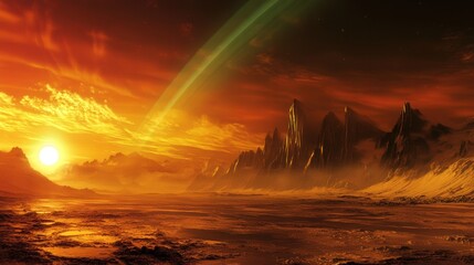  - refraction occurs in the atmosphere, resulting in optical phenomena like the green flash at sunset.
