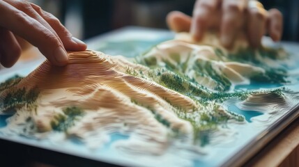 Poster - AI-powered tool that generates detailed topographic maps, offering insights into elevation, natural resources, and land usage patterns