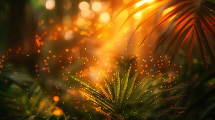 Poster - The lush Tropical forest in  the fall 