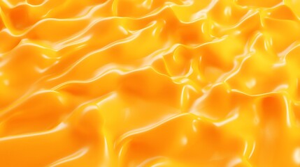 Poster - Abstract orange liquid texture background, flowing waves, food design