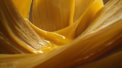 Fototapete - Abstract swirling gold liquid, textured background, artistic design, ideal for branding