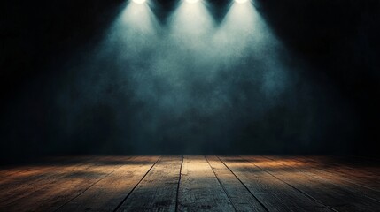Poster - Dramatic stage lighting transforms the dark auditorium into a mesmerizing setting for performances
