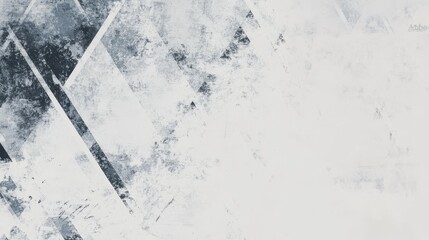 Poster - abstract tech banner design featuring a white background with texture, layered geometric triangle sh