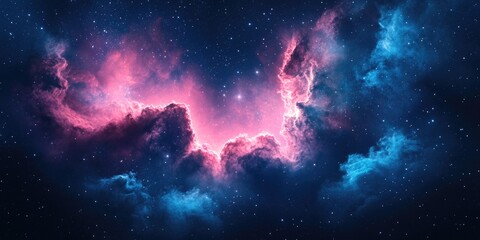 Wall Mural - Night Sky with Nebula