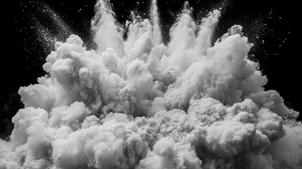 Poster - A mesmerizing 4K stock video of a cloud burst with twinkling effects in a dark setting