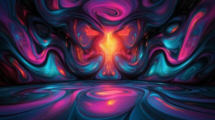 Poster - This modern abstract effect is characterized by its high-speed motion and futuristic dynamic technology, making it suitable for use as a background in banner or poster designs, with an emphasis on