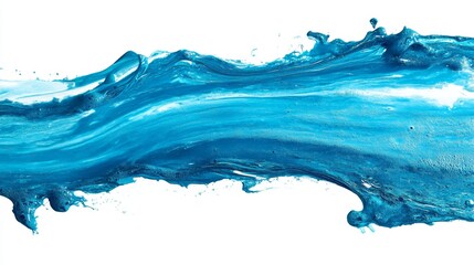 Poster - On a white background, a colorful gradient of purple and blue is used to represent an abstract motion sound wave equalizer, conveying the concept of technology, digital, communication, science, and