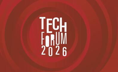 Fototapete - logotype abstract graphic EPS vector design of annual event summit and title made for Technology forum theme