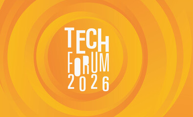 Fototapete - logotype abstract graphic EPS vector design of annual event summit and title made for Technology forum theme