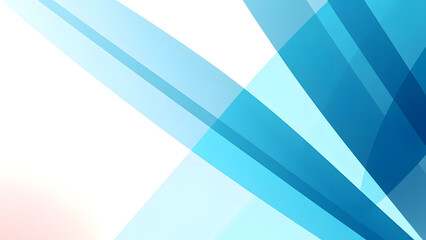 Fototapete - Abstract blue background with flowing lines and geometric shapes
