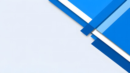 Fototapete - Abstract blue background with flowing lines and geometric shapes