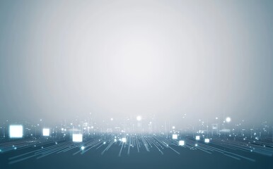 Poster - background vision of abstract innovative future technology design concept