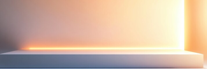 Leinwandbilder - Modern minimalist background with soft gradients ideal for text placement and creative projects. Generative AI