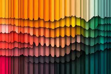 Poster - Vibrant abstract design for a summer-themed background, complete with a variety of colors and patterns for an illustration template