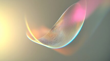 Poster - Transparent Rainbow Plastic or Glass, also known as Holographic Rainbow foil
