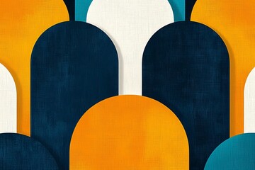 Poster - The 2021 color trend is showcased in this beautiful abstract template with geometric patterns ideal for interior decor items