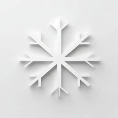 Fototapete - A 3D rendering of an abstract shape with intricate details set against a minimalist futuristic backdrop