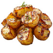© Faisal - Delicious Grilled Potato Wedges Rosemary Herbs Eat Food Dish isolated on transparent background, png