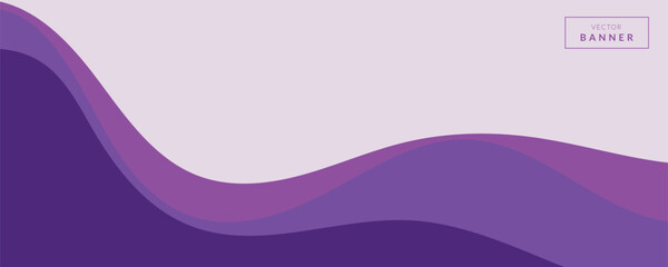 Wall Mural - purple wave abstract background