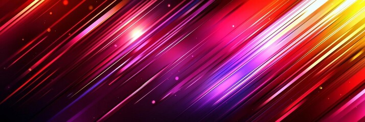 Poster - An abstract background with a soft, tech-inspired diagonal design, showcasing a gradient of red and black, and a smooth, modern, dark metallic texture on the floor and wall.