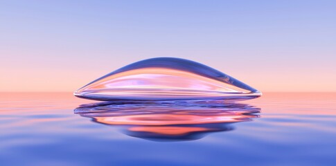 Poster - A bright background serves as the setting for a vertical composition of abstract waves, characterized by hologram, technology, digital, and futuristic elements