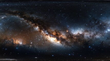 Wall Mural - space scene with stars, nebulae and galaxy